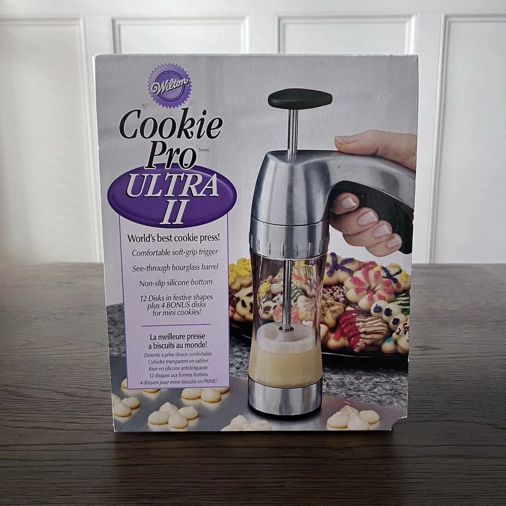 Wilton‎ Cookie Pro Ultra II Cookie Press w/ 16 Shaping Disks Vintage NEW